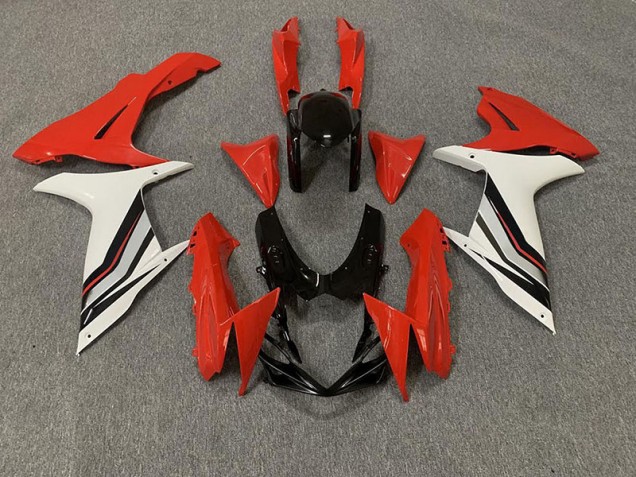 Stile Rosso & Bianco Lucido 11-24 Suzuki GSXR 600-750 Carene Moto Stile Rosso & Bianco Lucido 11-24 Suzuki GSXR 600-750 Carene Moto