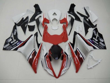 Stile Rosso Bianco & Nero 13-16 Triumph Daytona 675 Carene Moto