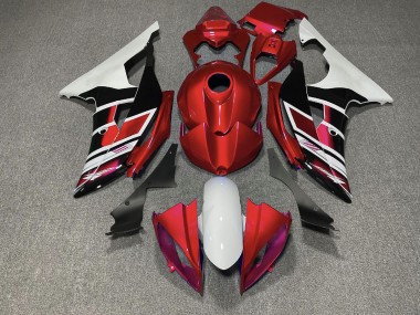 Stile Rosso Bianco & Nero OEM 08-16 Yamaha R6 Carene Moto