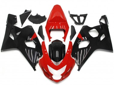 Stile Rosso & Nero Lucido 04-05 Suzuki GSXR 600-750 Carene Moto