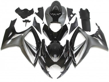 Stile Speciale Argento & Nero OEM 06-07 Suzuki GSXR 600-750 Carene Moto