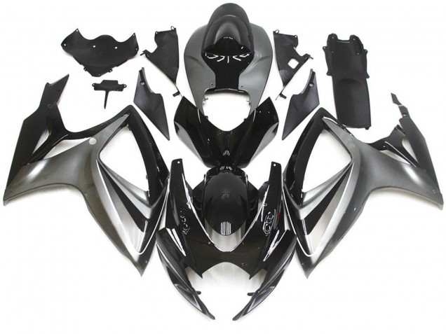 Stile Speciale Argento & Nero OEM 06-07 Suzuki GSXR 600-750 Carene Moto Stile Speciale Argento & Nero OEM 06-07 Suzuki GSXR 600-750 Carene Moto