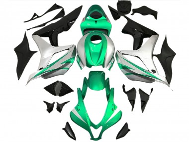 Stile Verde Brillante & Argento OEM 07-08 Honda CBR600RR Carene Moto