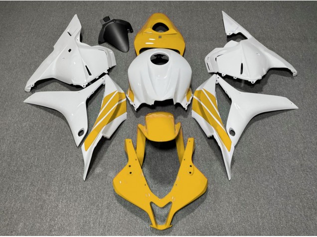 Striscia Laterale Gialla & Bianca 09-12 Honda CBR600RR Carene Moto Striscia Laterale Gialla & Bianca 09-12 Honda CBR600RR Carene Moto