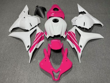 Striscia Laterale Rosa & Bianca 09-12 Honda CBR600RR Carene Moto