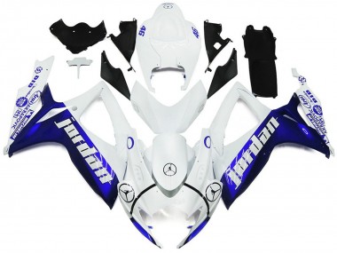 Style Brillant Bleu Et Blanc Jordan 06-07 Suzuki GSXR 600-750 Carene Moto