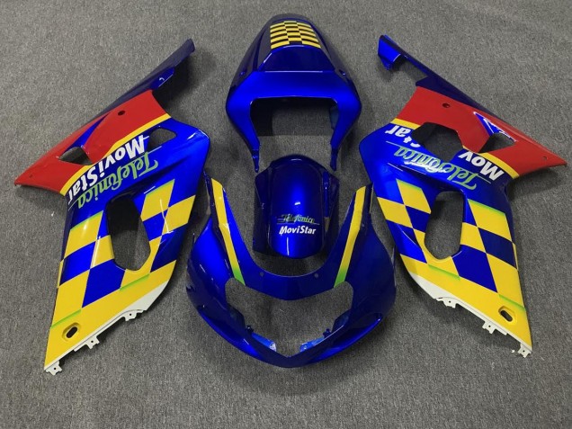 Telefonica 01-03 Suzuki GSXR 600-750 Carene Moto Telefonica 01-03 Suzuki GSXR 600-750 Carene Moto