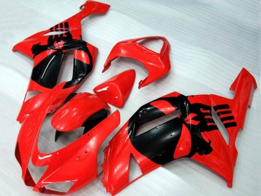 Teschio Rosso 07-08 Kawasaki ZX6R Carene Moto