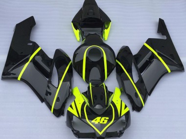 Tout Noir Et Haute Visibilité 46 04-05 Honda CBR1000RR Carene Moto