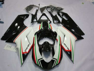 Tricolore Nero 07-14 Ducati 848 1098 1198 Carene Moto