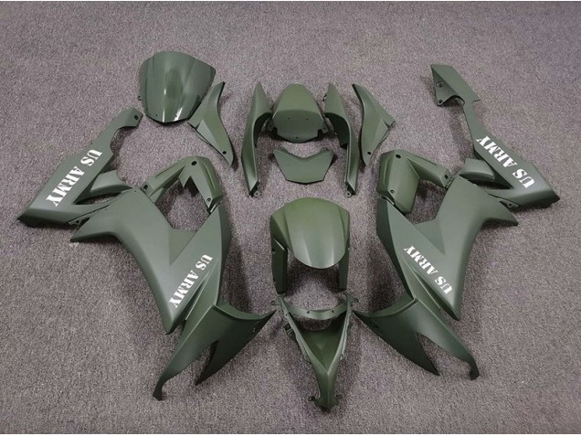US Army Verde Opaco 08-10 Kawasaki ZX10R Carene Moto US Army Verde Opaco 08-10 Kawasaki ZX10R Carene Moto