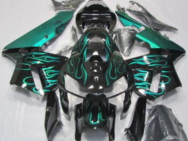 Verde Acqua Brillante Fiamma 05-06 Honda CBR600RR Carene Moto