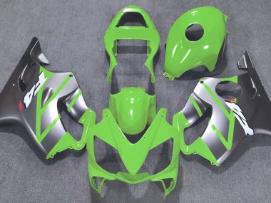 Verde & Argento Opaco 01-03 Honda CBR600 F4i Carene Moto