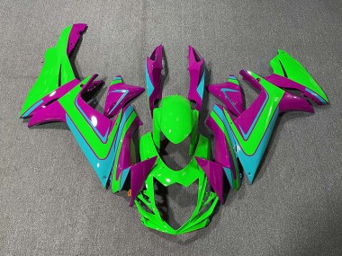 Verde Azzurro & Magenta 11-24 Suzuki GSXR 600-750 Carene Moto