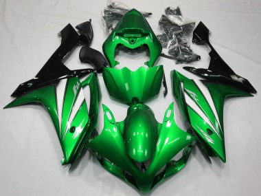 Verde Bianco & Nero 07-08 Yamaha R1 Carene Moto