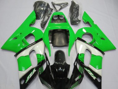 Verde Bianco & Nero 98-02 Yamaha R6 Carene Moto