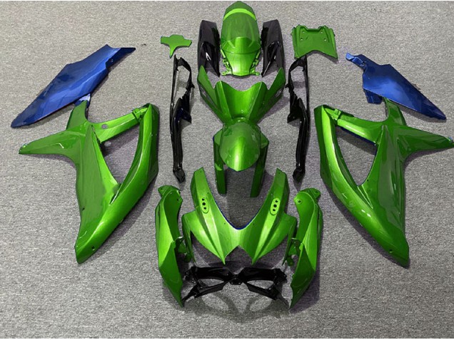 Verde & Blu 08-10 Suzuki GSXR 600-750 Carene Moto Verde & Blu 08-10 Suzuki GSXR 600-750 Carene Moto