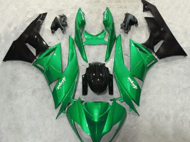 Verde Brillante Brillante 09-12 Kawasaki ZX6R Carene Moto