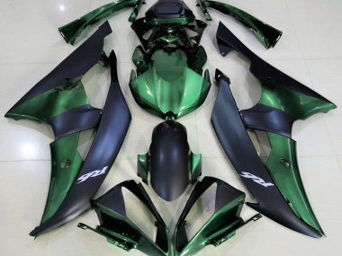 Verde Foresta & Nero Opaco 08-16 Yamaha R6 Carene Moto