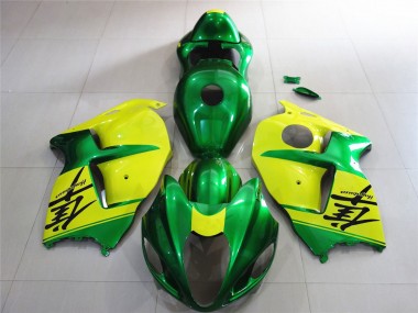 Verde & Giallo 97-07 Suzuki GSXR 1300 Carene Moto