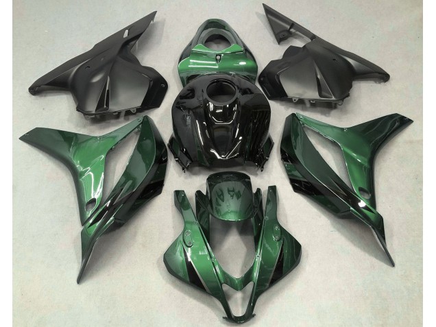 Verde Intenso Con Nero 09-12 Honda CBR600RR Carene Moto Verde Intenso Con Nero 09-12 Honda CBR600RR Carene Moto