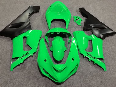 Verde Lucido 05-06 Kawasaki ZX6R Carene Moto