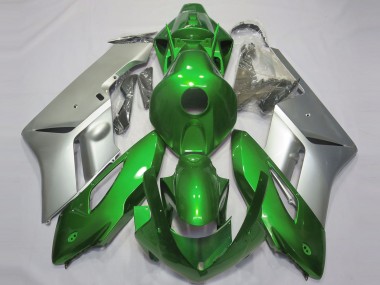 Verde Lucido & Argento 04-05 Honda CBR1000RR Carene Moto