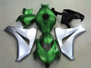 Verde Lucido & Argento 08-11 Honda CBR1000RR Carene Moto