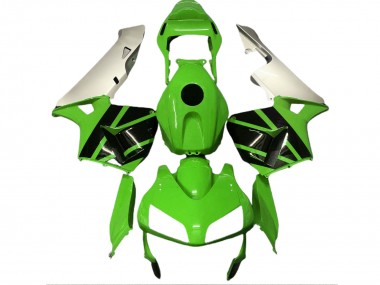 Verde Lucido & Argento Opaco 03-04 Honda CBR600RR Carene Moto