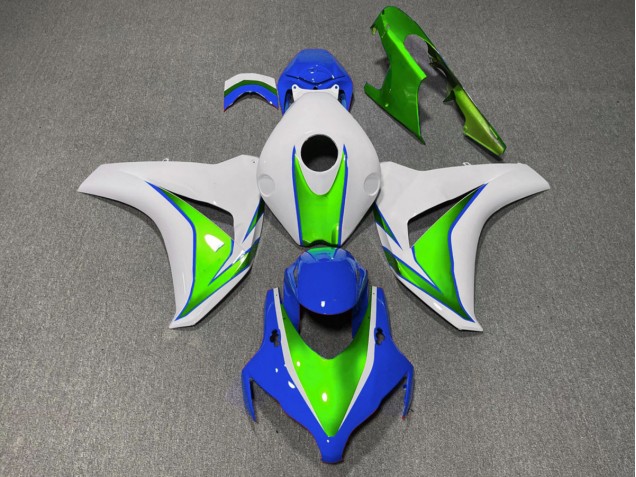 Verde Lucido & Blu 08-11 Honda CBR1000RR Carene Moto Verde Lucido & Blu 08-11 Honda CBR1000RR Carene Moto