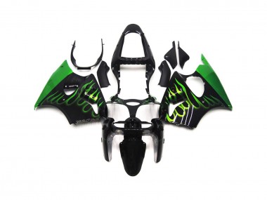 Verde Lucido Fiamma Tinta Unita 00-02 Kawasaki ZX6R Carene Moto