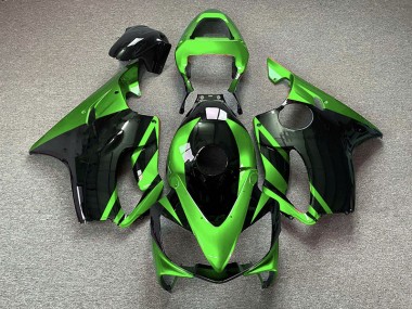 Verde Lucido & Nero 01-03 Honda CBR600 F4i Carene Moto