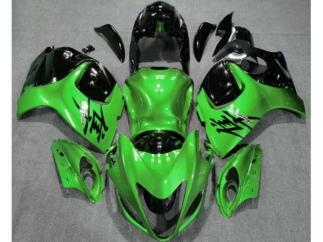 Verde Lucido & Nero 08-20 Suzuki GSXR 1300 Carene Moto