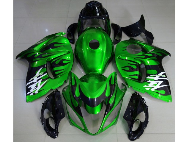 Verde Lucido & Nero 08-20 Suzuki GSXR 1300 Carene Moto Verde Lucido & Nero 08-20 Suzuki GSXR 1300 Carene Moto