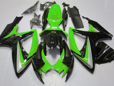 Verde Lucido Rovinato 06-07 Suzuki GSXR 600-750 Carene Moto