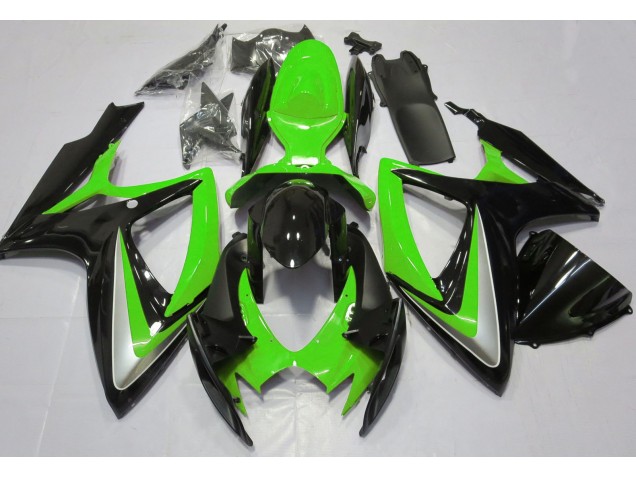 Verde Lucido Rovinato 06-07 Suzuki GSXR 600-750 Carene Moto