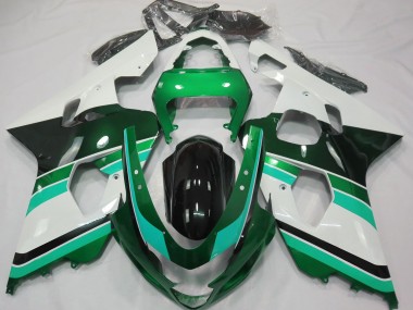 Verde Lucido & Verde 04-05 Suzuki GSXR 600-750 Carene Moto