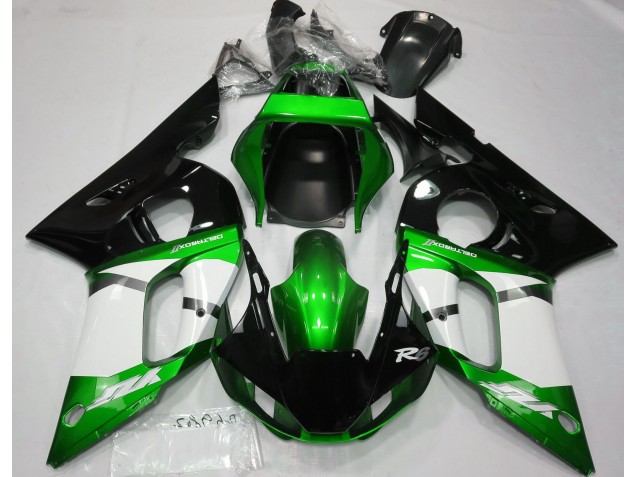 Verde Metallizzato 98-02 Yamaha R6 Carene Moto Verde Metallizzato 98-02 Yamaha R6 Carene Moto