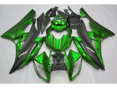 Verde Metallizzato & Nero 06-07 Yamaha R6 Carene Moto
