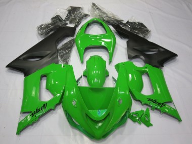 Verde Nero 05-06 Kawasaki ZX6R Carene Moto