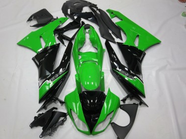 Verde Nero 09-12 Kawasaki ZX6R Carene Moto