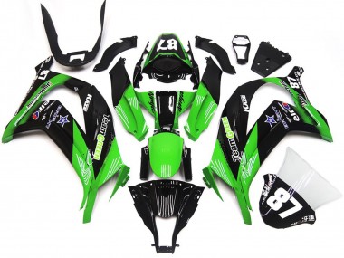 Verde & Nero 16-19 Kawasaki ZX10R Carene Moto