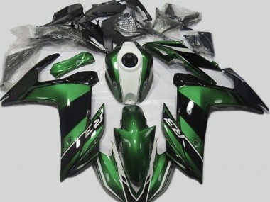 Verde & Nero Lucido 15-18 Yamaha R3 Carene Moto