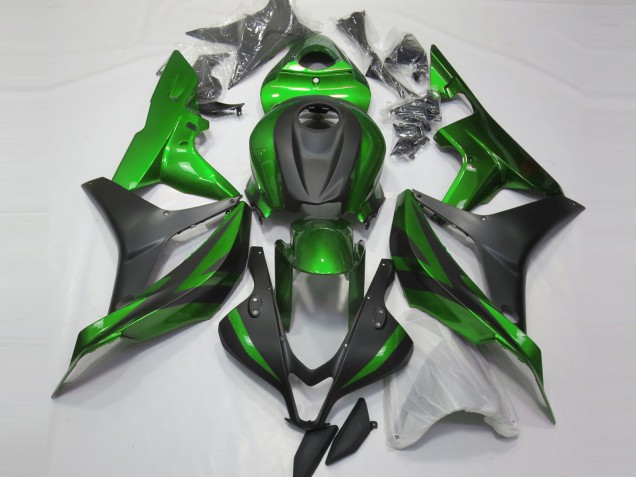 Verde & Nero Opaco 07-08 Honda CBR600RR Carene Moto Verde & Nero Opaco 07-08 Honda CBR600RR Carene Moto