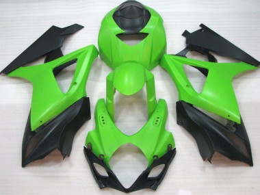 Verde Opaco 07-08 Suzuki GSXR 1000 Carene Moto