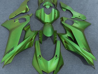 Verde Opaco 17-21 Yamaha R6 Carene Moto