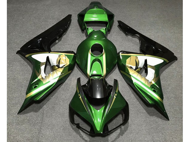 Verde & Oro 06-07 Honda CBR1000RR Carene Moto Verde & Oro 06-07 Honda CBR1000RR Carene Moto