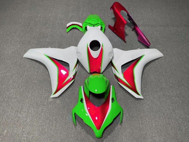 Verde & Rosso Lucido 08-11 Honda CBR1000RR Carene Moto Verde & Rosso Lucido 08-11 Honda CBR1000RR Carene Moto