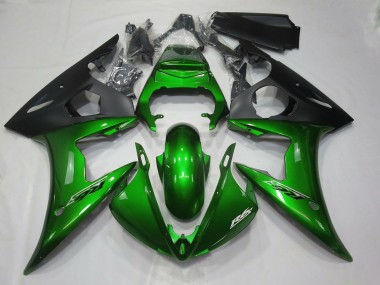 Verde Scuro Lucido 05 Yamaha R6 Carene Moto
