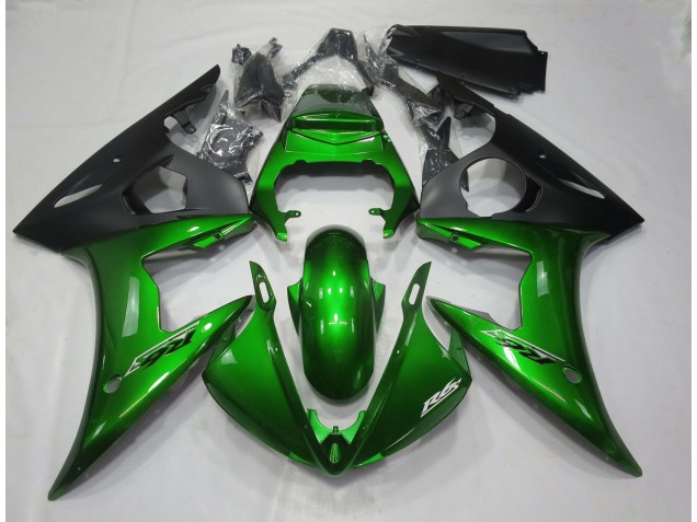 Verde Scuro Lucido 05 Yamaha R6 Carene Moto Verde Scuro Lucido 05 Yamaha R6 Carene Moto